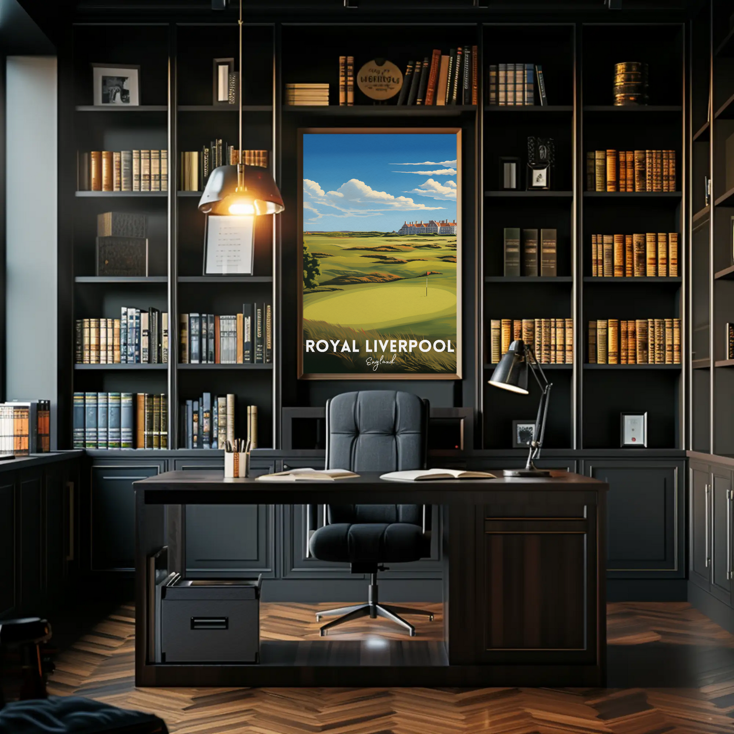 Royal Liverpool Golf Course Travel Poster