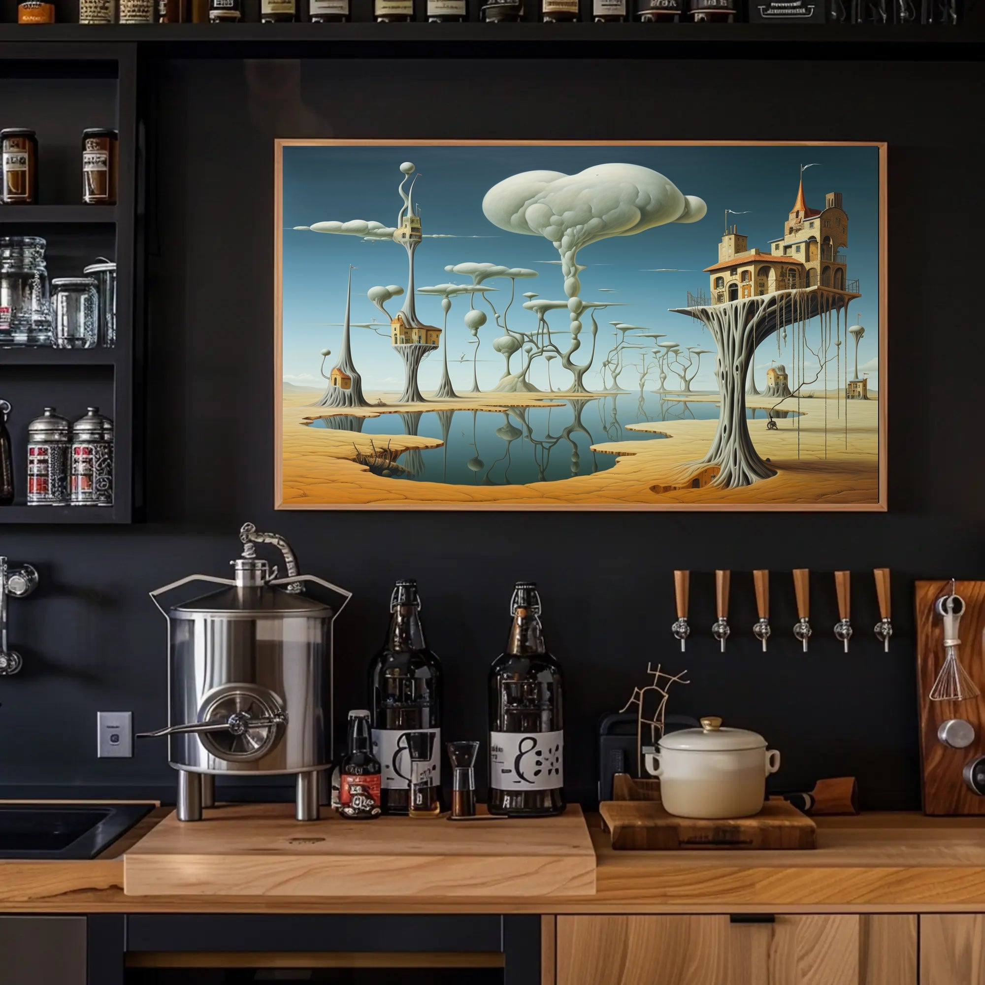 Whimsical Surreal Landscape Art Fantasy or Mythology Poster