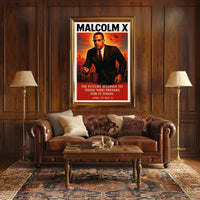 Malcolm X Vision for the Future Poster PosterGoat