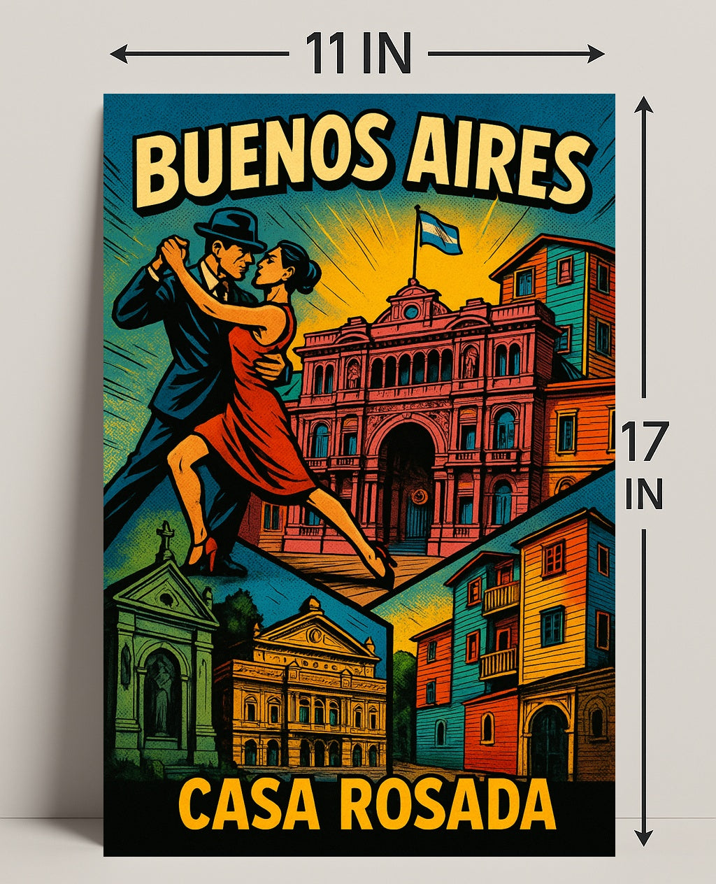 Buenos Aires Casa Rosada Wall Art Print PosterGoat