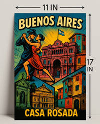 Buenos Aires Casa Rosada Wall Art Print PosterGoat