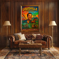 Louisville Kentucky Gateway Southern Cityscape Scenic Travel Wall Art Souvenir Poster