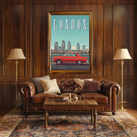 Retro London Journey Poster