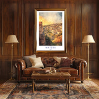 Matera at Sunset Poster PosterGoat