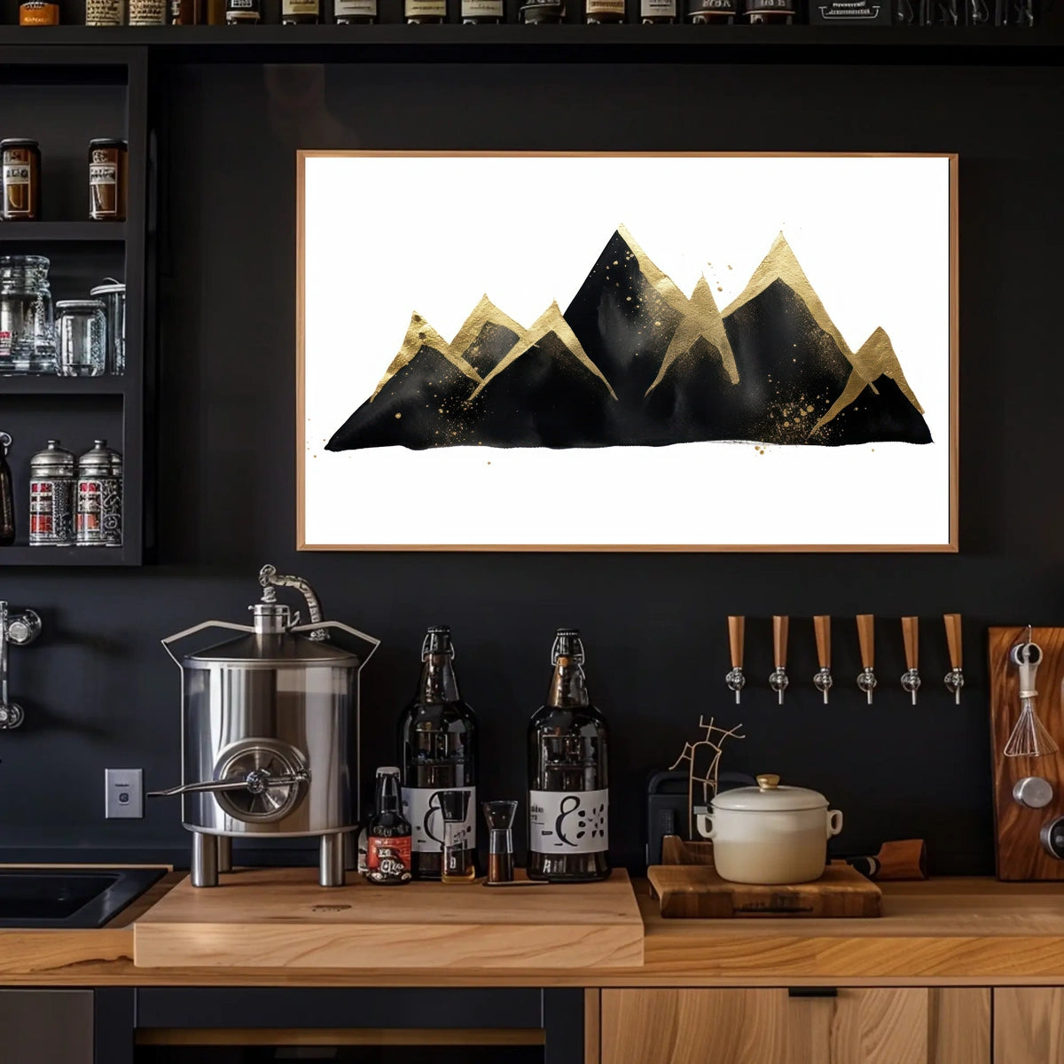 Golden Peaks Poster