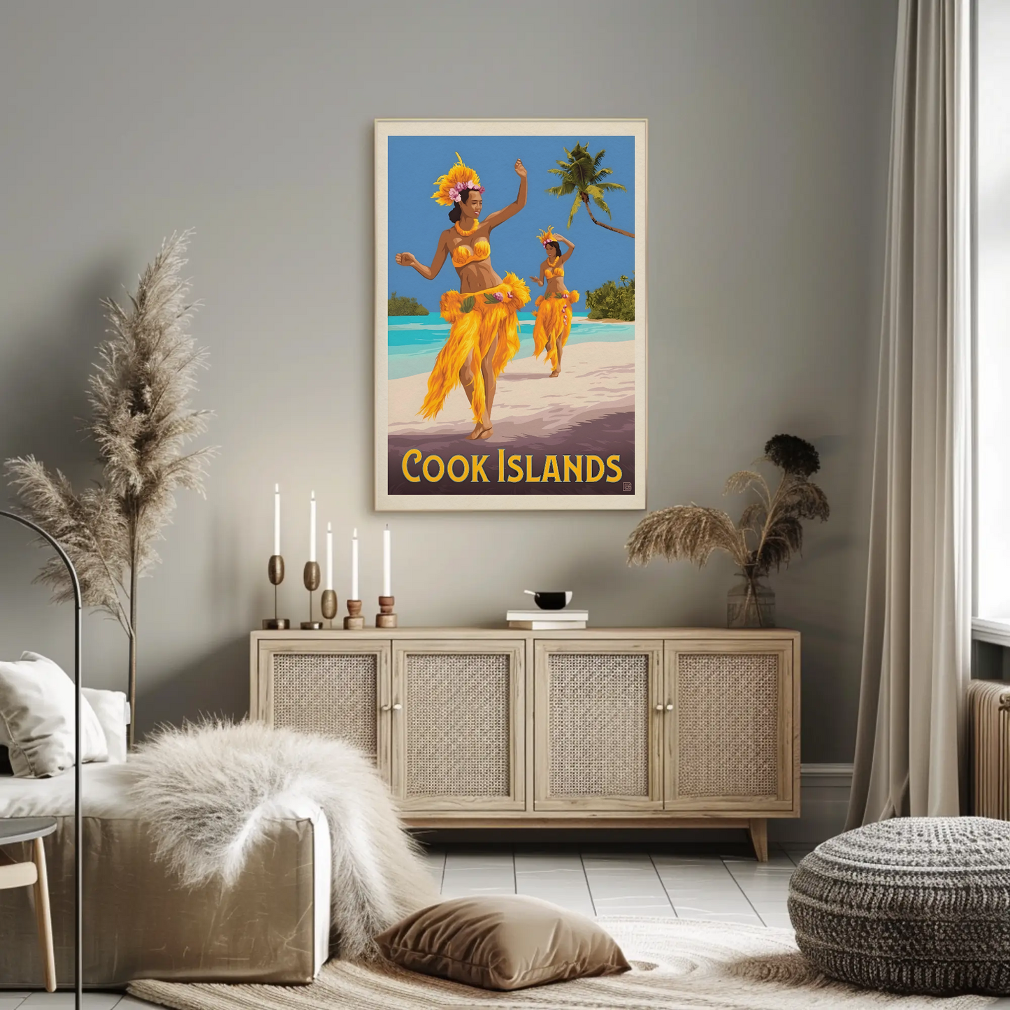 Cook Islands Vintage Poster