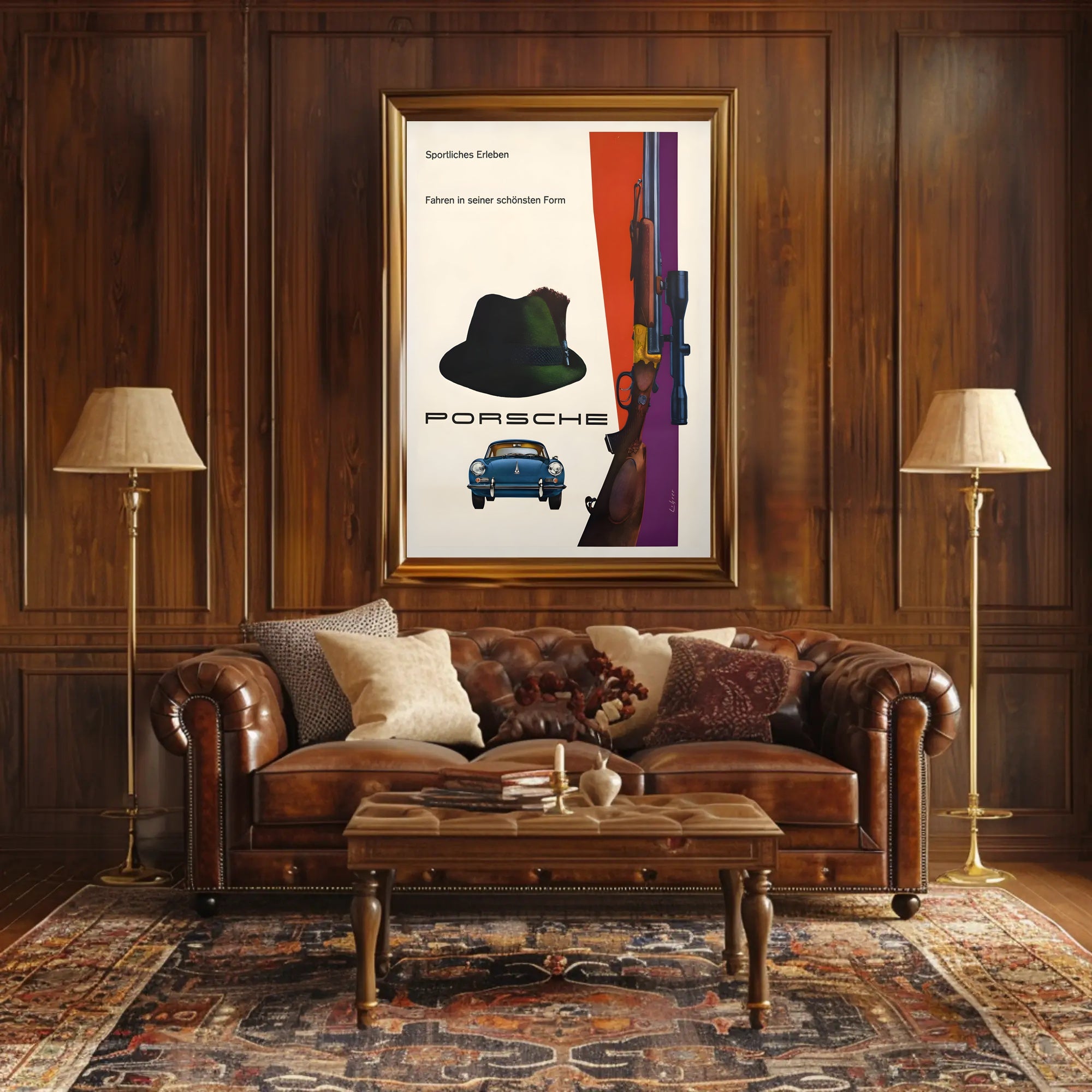 Sportliches Erleben mit Porsche Poster