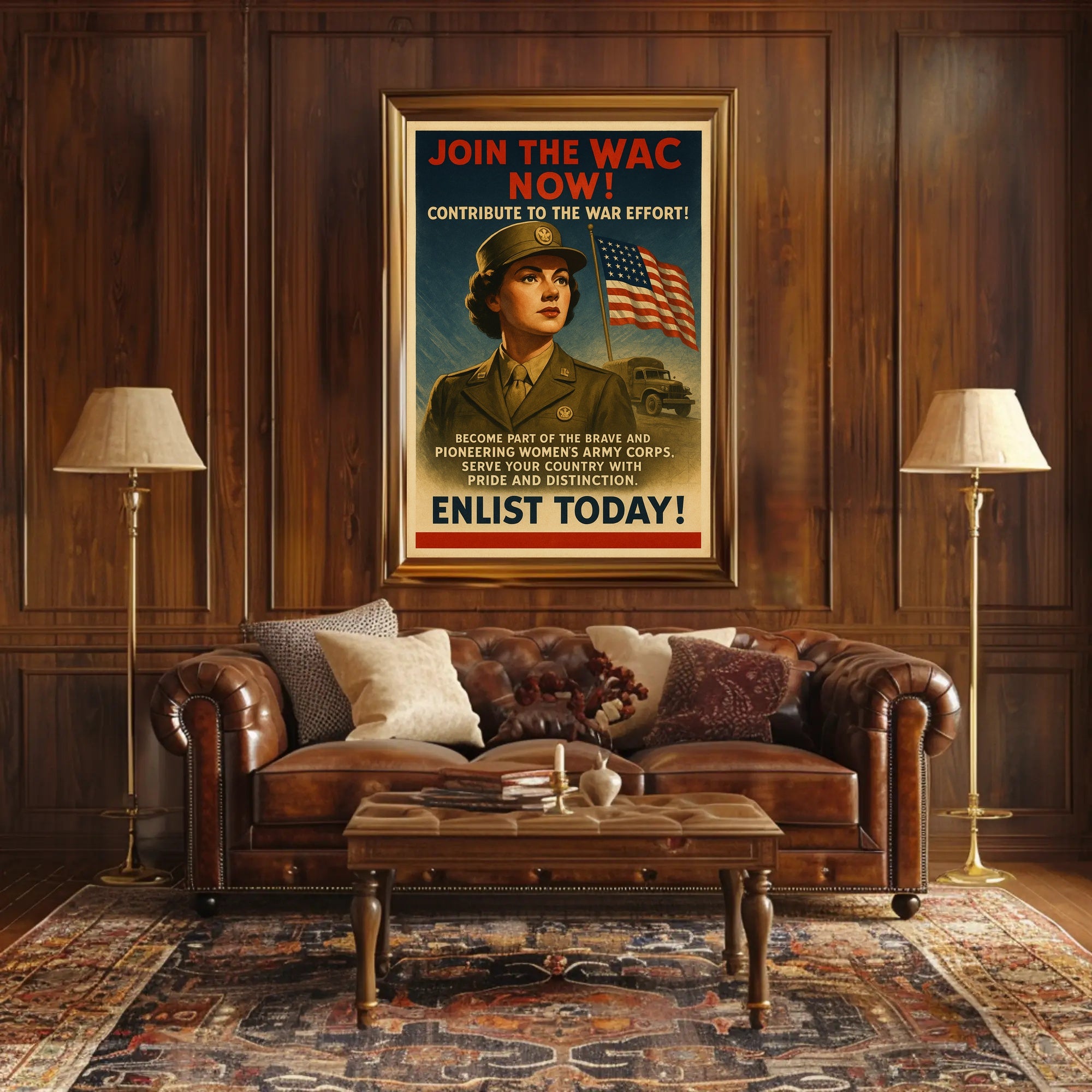 Enlist in the Women's Army Corps Poster
