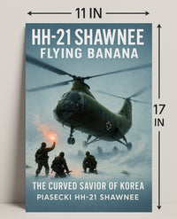 HH-21 Shawnee Flying Banana Poster PosterGoat