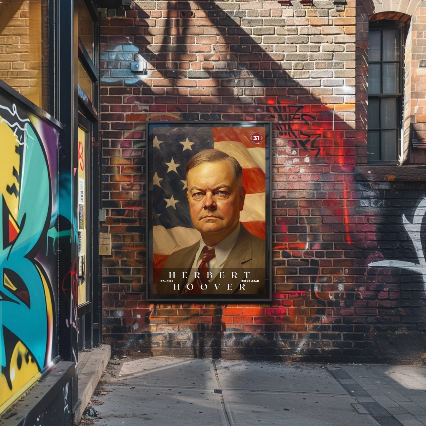 Herbert Hoover 31st President Of The United States Portrait