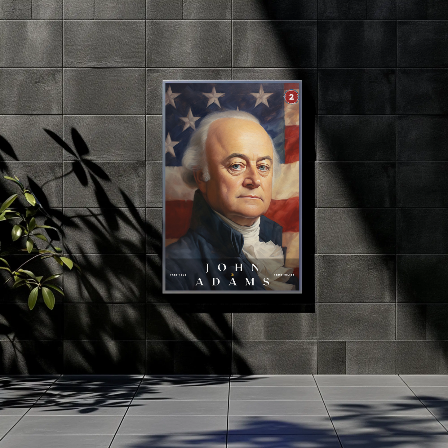 John Adams 2nd President Of The United States Portrait