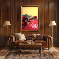 Vintage Racing Rivalry Poster