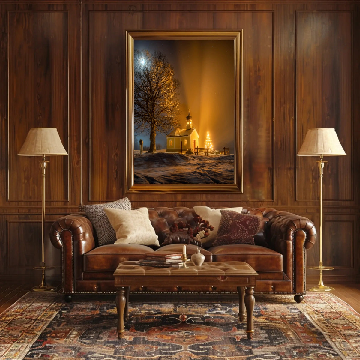 Winter Night Serenity Poster