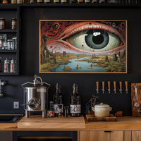Surreal Dystopian Eye Art Print: Abstract or Artistic Poster