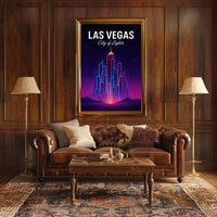 Las Vegas City of Lights Poster PosterGoat