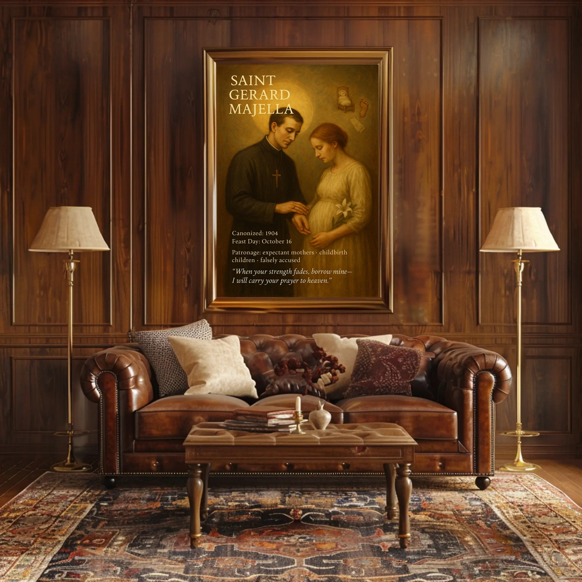 Saint Gerard Majella Religious Iconography Cultural or Heritage Poster