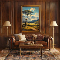 Vintage Architectural Landmarks Art Deco Poster