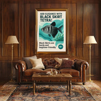 Add Elegance with Black Skirt Tetra Poster