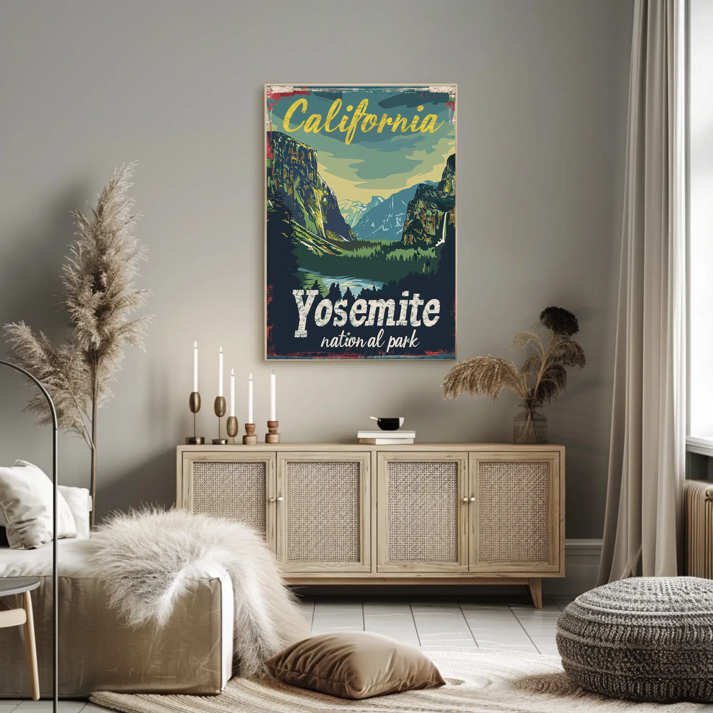 Vintage Poster California Yosemite