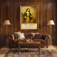 Saint Abigail Patron of Beekeepers Poster PosterGoat