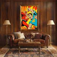 Epic Superhero Showdown Poster