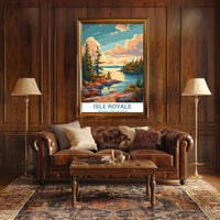 Isle Royale Tranquil Scene National Park Poster