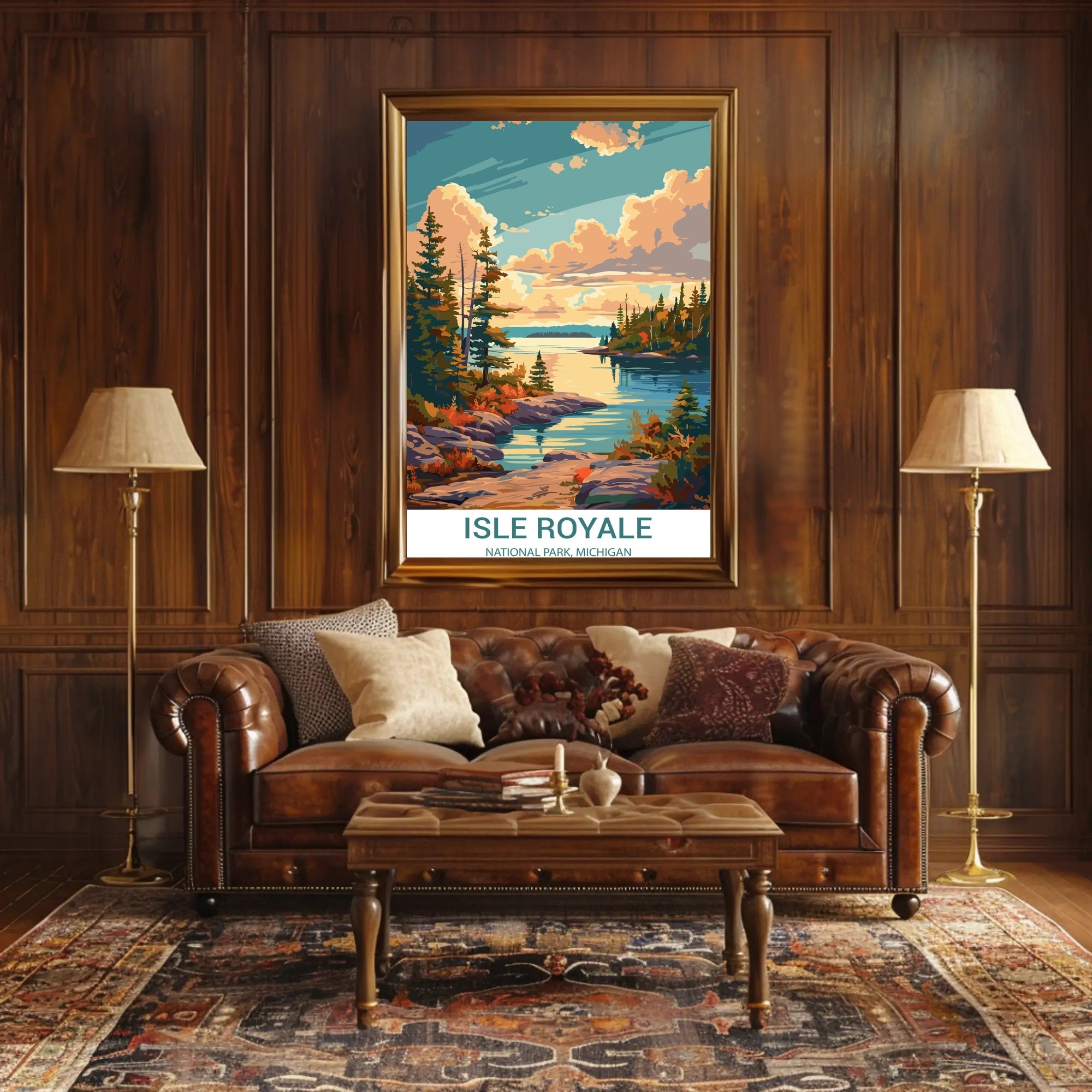 Isle Royale Tranquil Scene National Park Poster