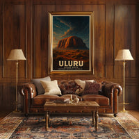 Uluru Ayers Rock Desert Wanderlust Poster