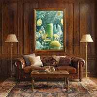 Refreshing Citrus Beverage Can Art Poster PosterGoat