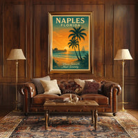 Naples, Florida Where Sunsets Meet Serenity Poster