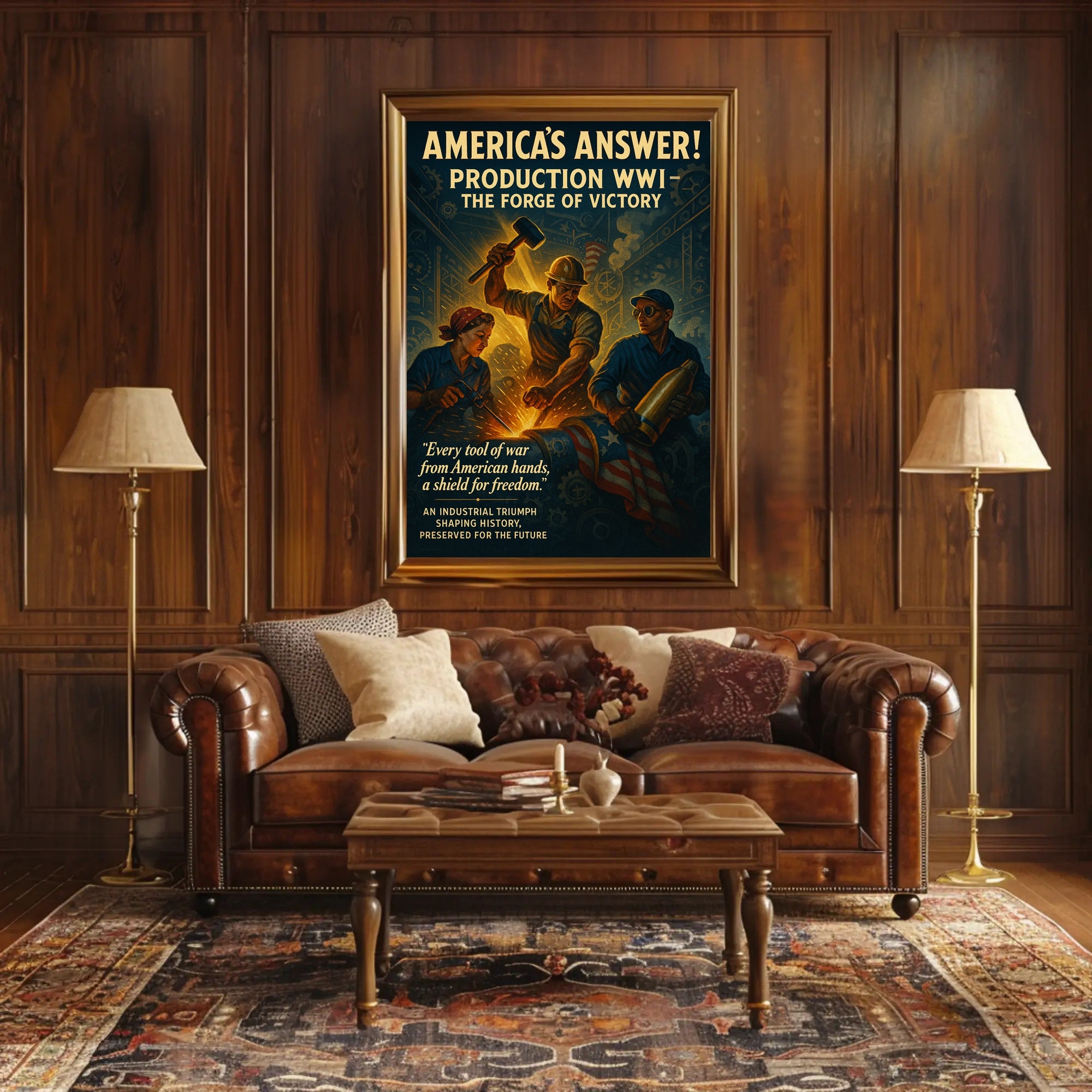 America's Answer: The Forge of Victory Poster