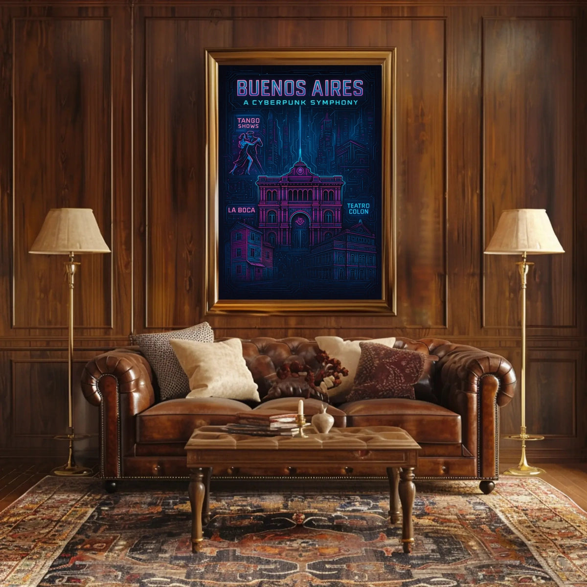 Buenos Aires A Cyberpunk Symphony Poster