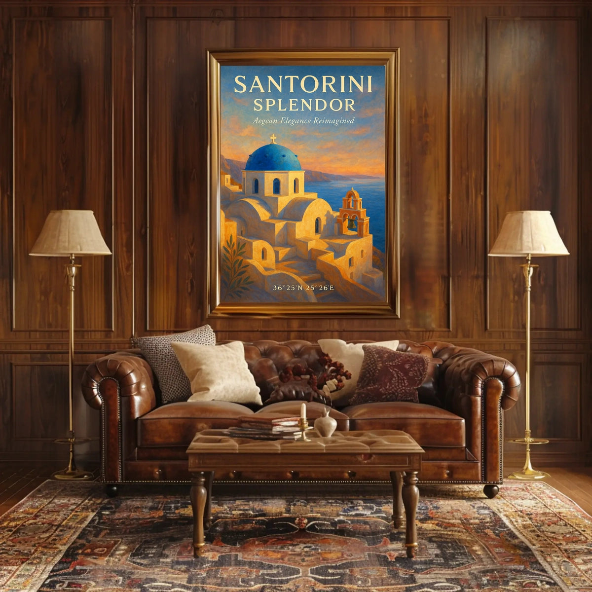 Santorini Splendor Poster