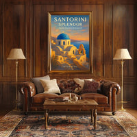 Santorini Splendor Poster
