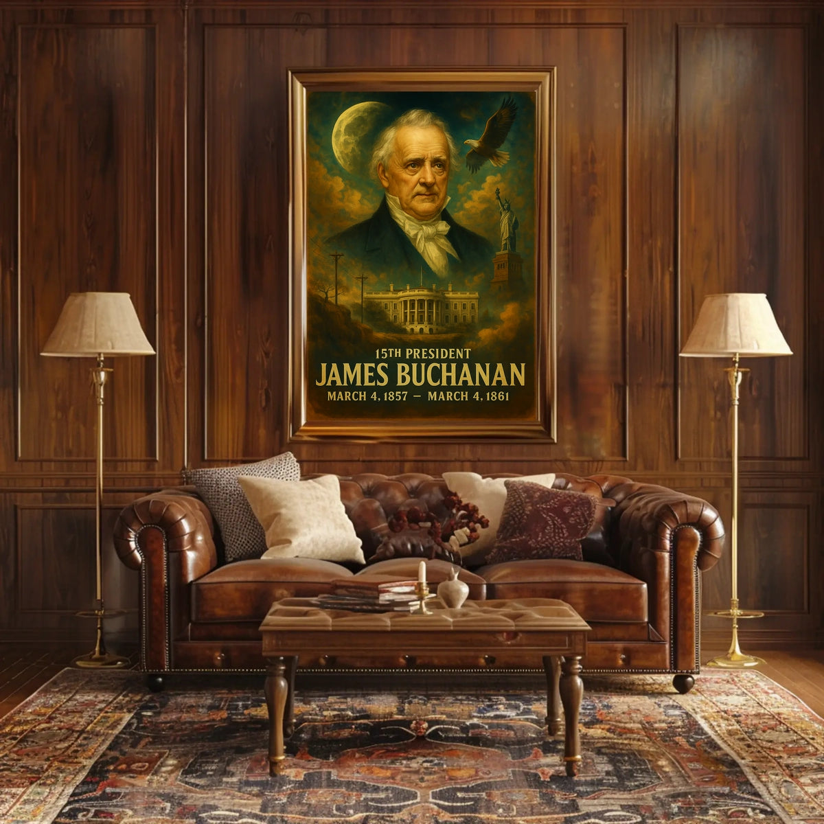 James Buchanan 15Th President Poster