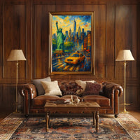 Statue Of Liberty New York Cityscape Poster Classic Wall Art