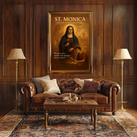 St. Monica A Journey of Faith and Devotion Poster