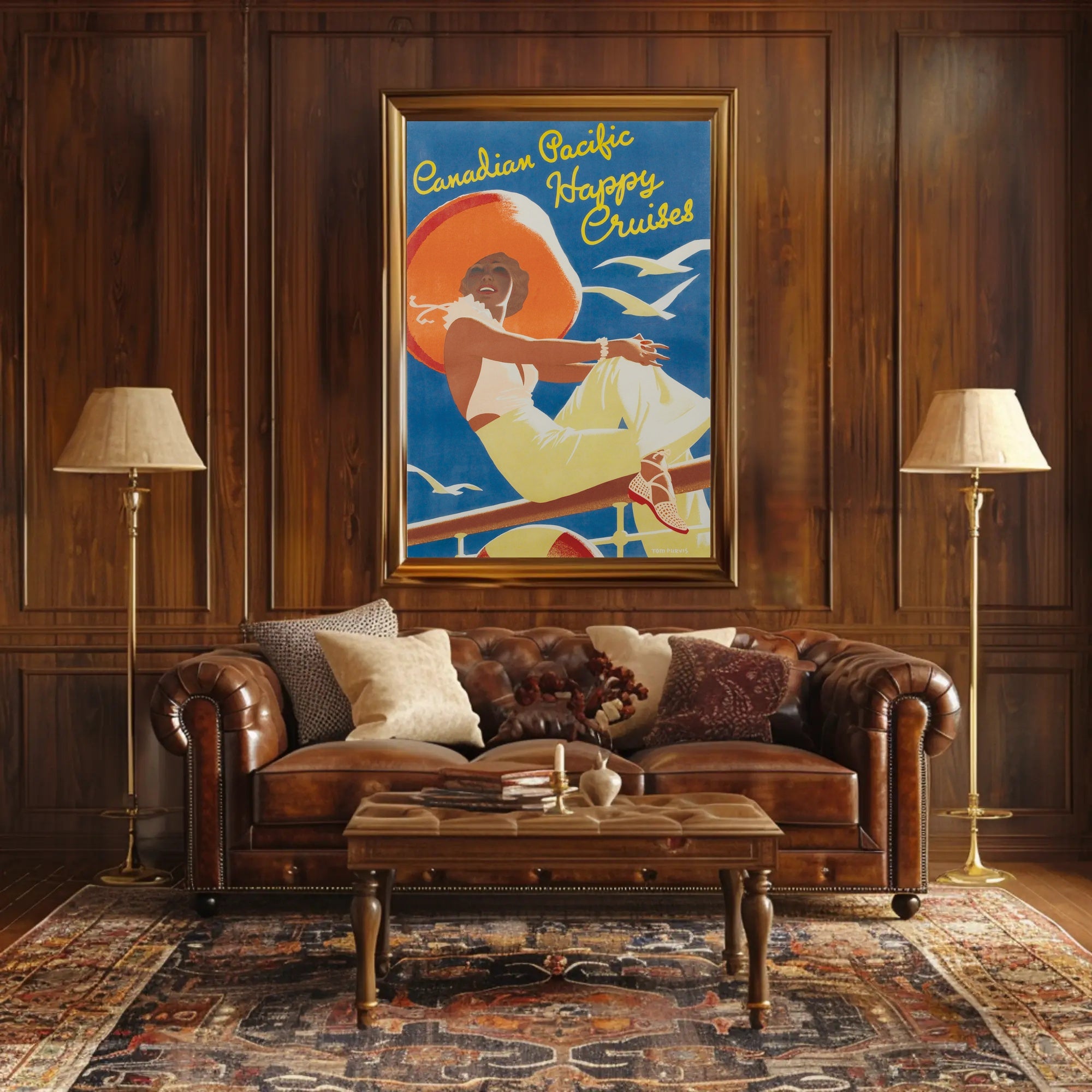 Canadian Pacific Happy Cruises Vintage Travel Poster PosterGoat