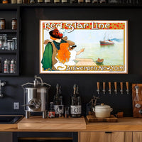 Red Star Line Adventure Poster PosterGoat