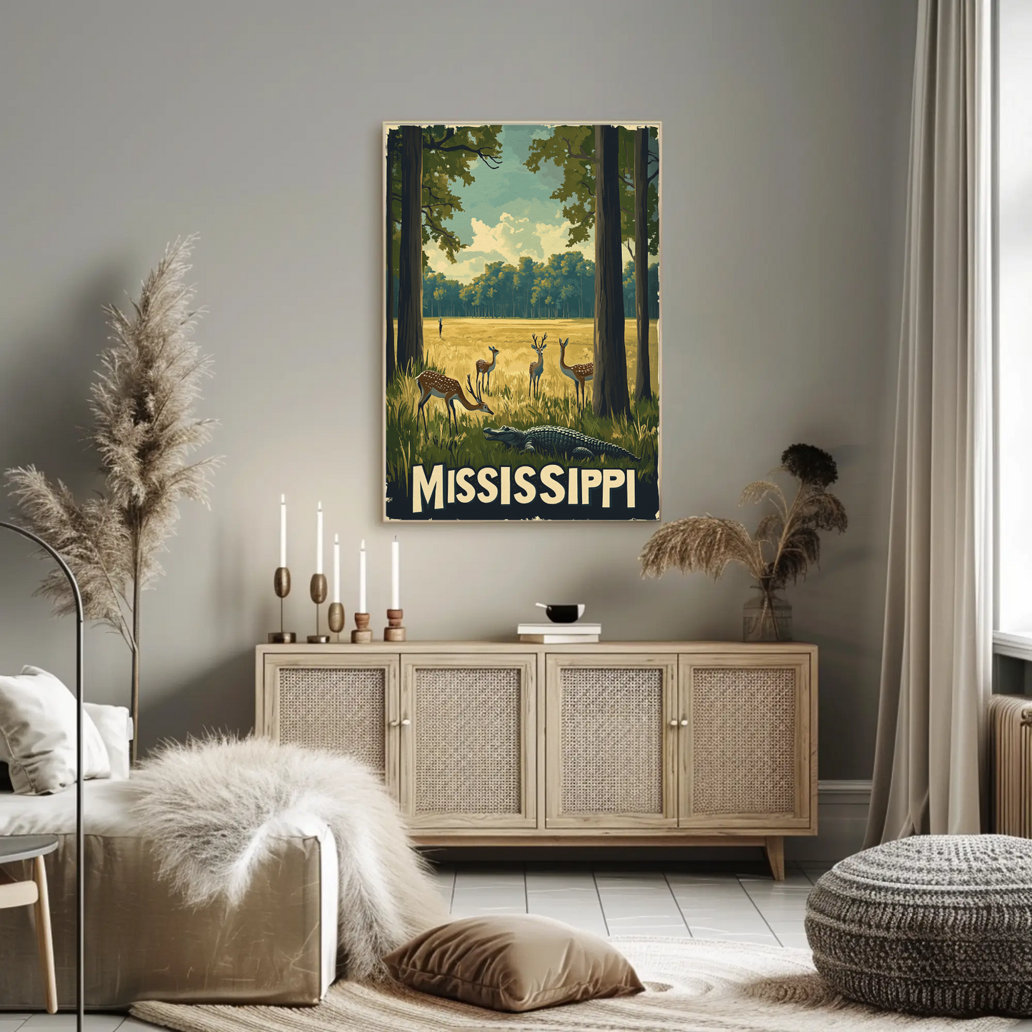 Mississippi Nature and Wildlife Poster
