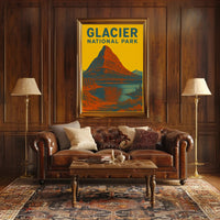 Glacier National Park Art Print Poster Decor PosterGoat