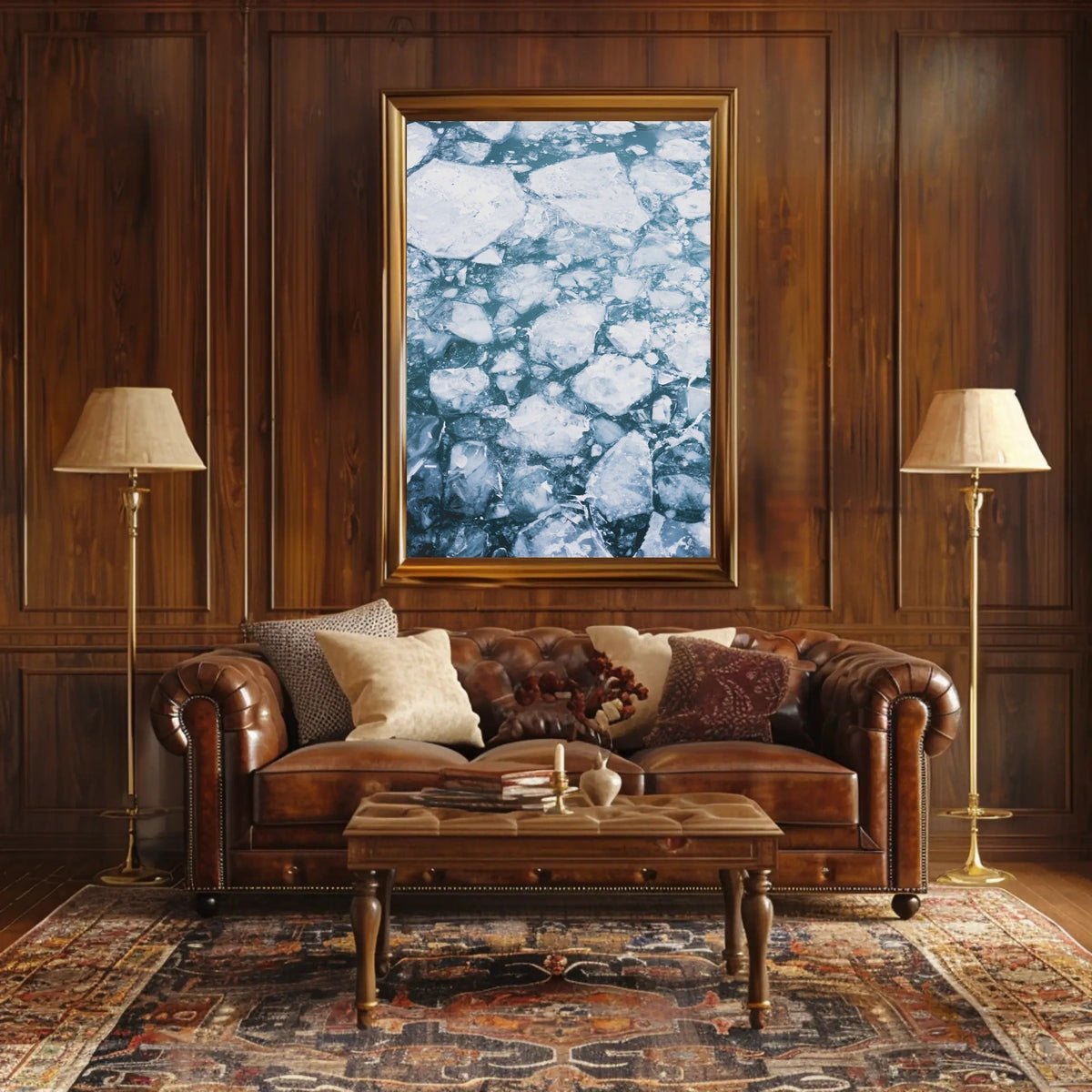 Icy Tundra Serenity Art Print - Abstract or Artistic Poster