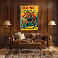 Basketball Blueline Poster