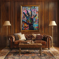 Urban Graffiti Handset Vibrant Artistic Pop Culture Poster