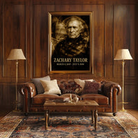 Zachary Taylor 12th President of the United States Double Exposure Poster