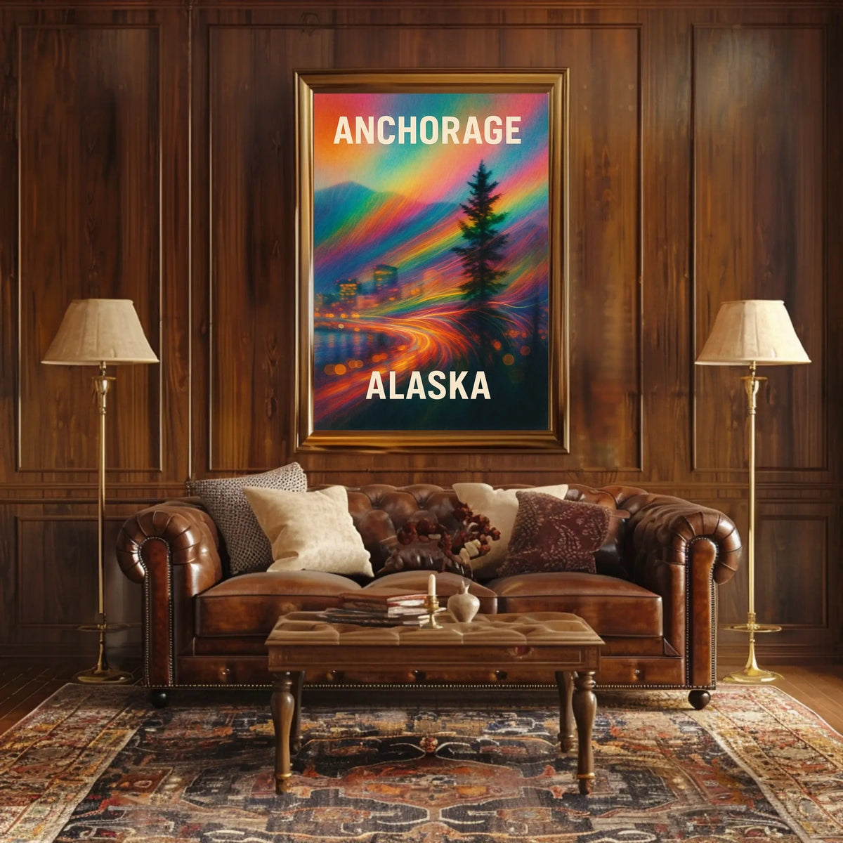Anchorage, Alaska A Vibrant Journey Poster