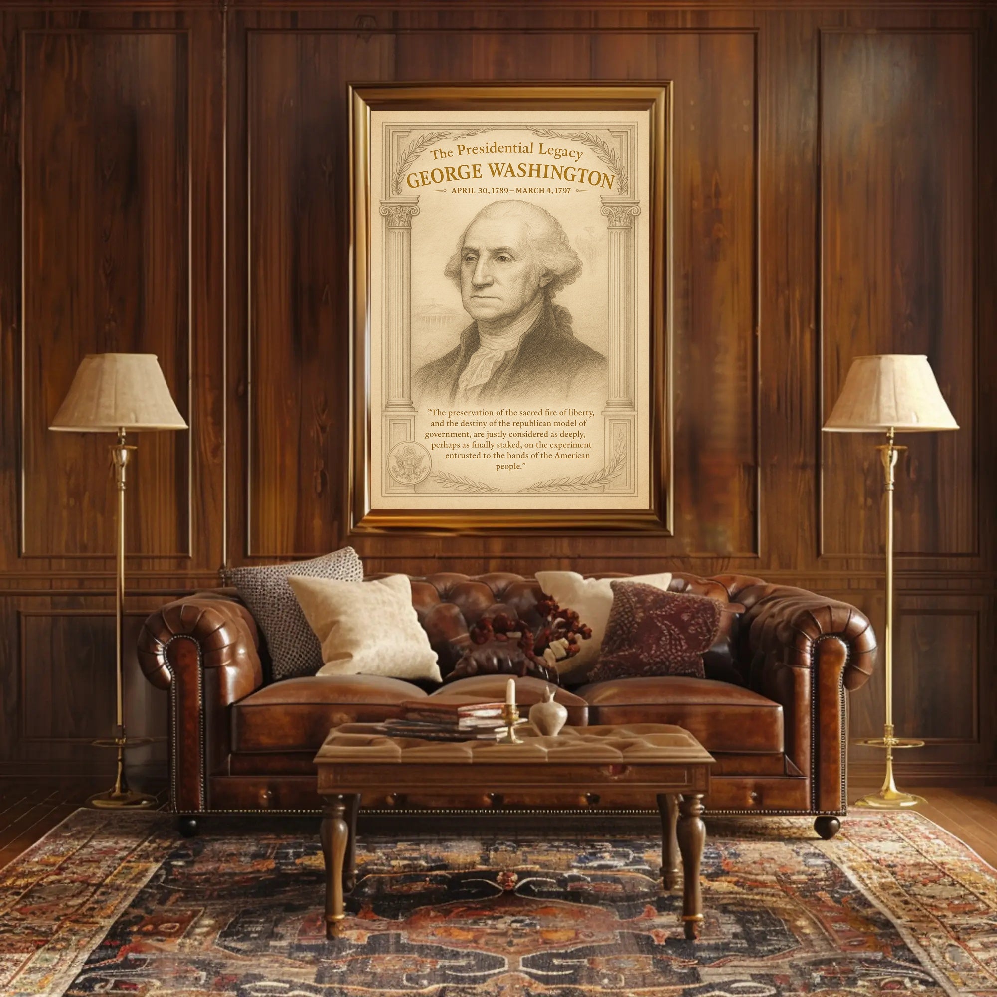 George Washington 1st President Poster PosterGoat