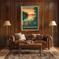 Mississippi National Park Scenic View Poster