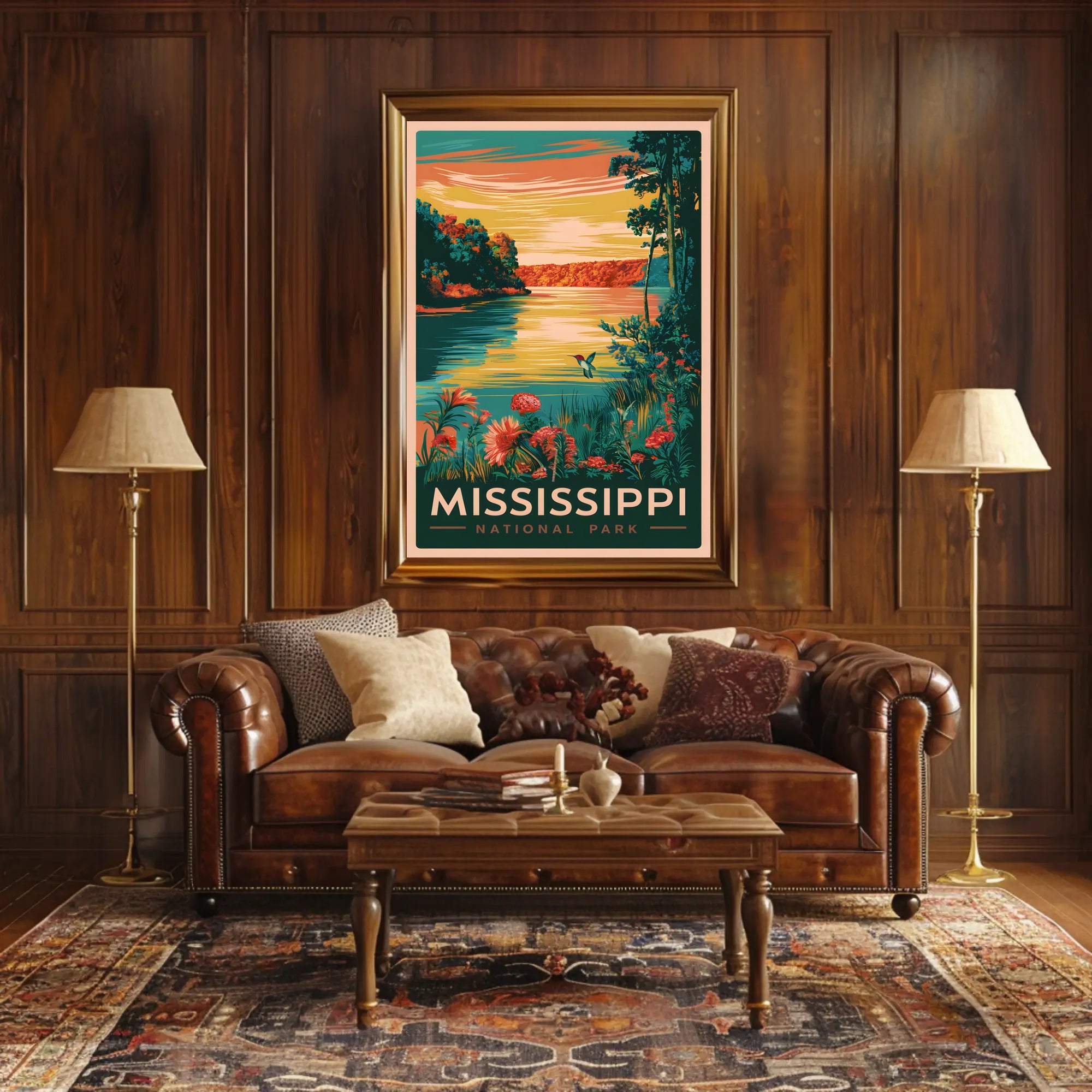 Mississippi National Park Scenic View Poster