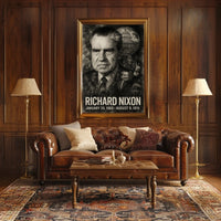 Richard Nixon 37th President of the United States Double Exposure Poster